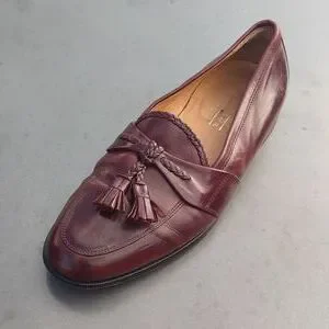 Johnston Murphy Cellini Italy Brown Leather Kilt Tassel Loafers Shoes Johnston & Murphy | Shoes | Johnston Murphy Cellini Italy  main image 2
